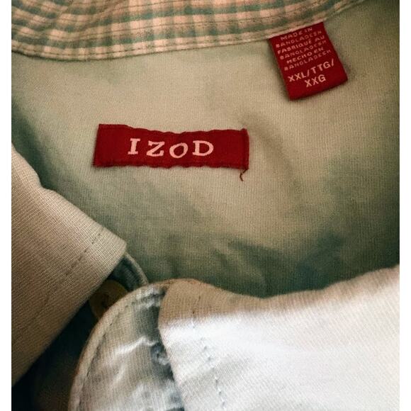 Izod Men's Long Sleeve 100% Cotton Button Down 2 Shirt Bundle Size XXL - Picture 2 of 7